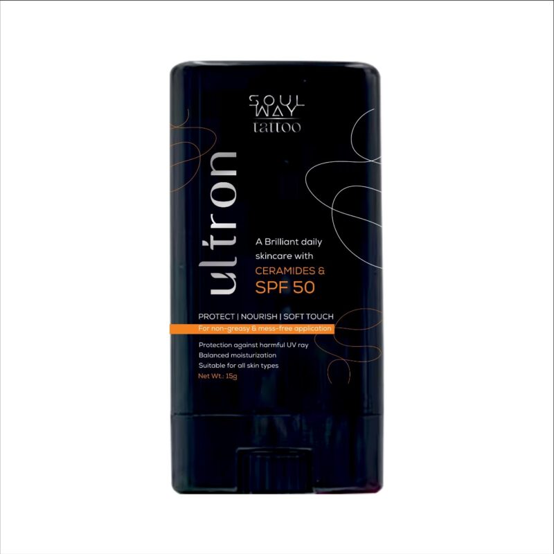 Soulway Tattoo Ultron SPF 50 – Tattoo Aftercare & Sun Protection Stick